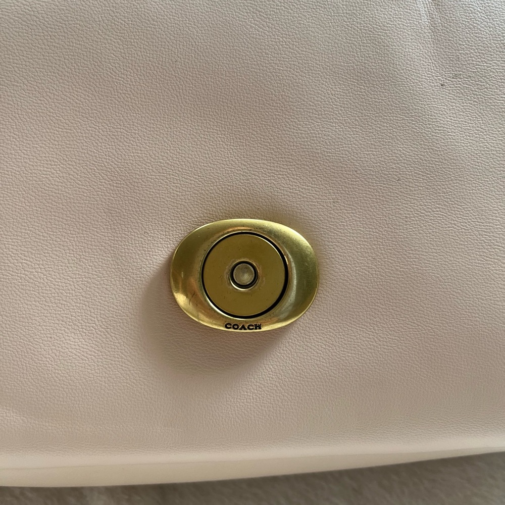 Coach Pillow Tabby 26 Leather Shoulder Bag in Ivory - Picture 9 of 9